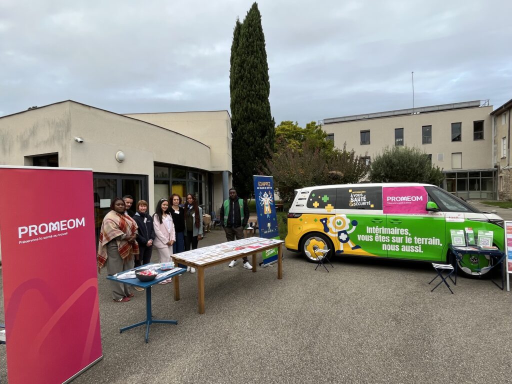 Tournée prévention, sensibilisation salariés secteurs logistique et médico-social